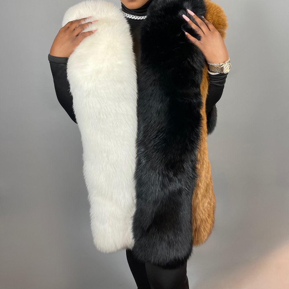 100% genuine Fox Fur Shawls